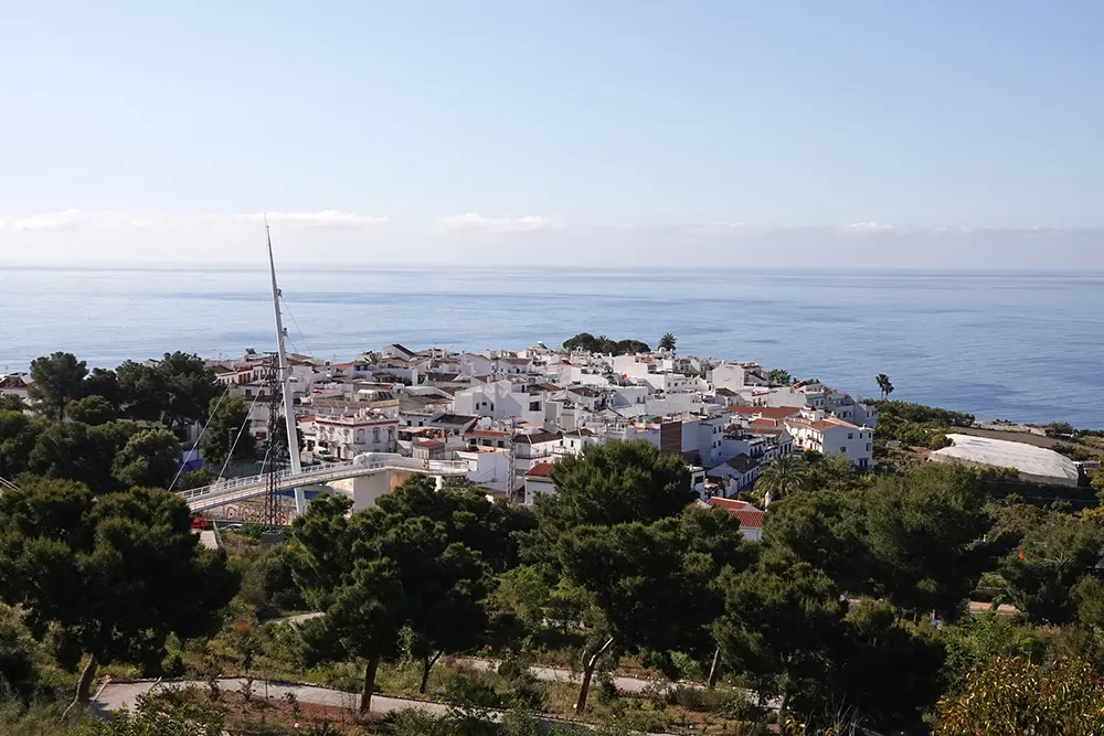Vista del pueblo de Maro en Malaga